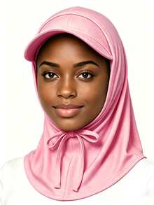 YPGVUO Solid Color Pointed Hood Drawstring Hijab, Sun Protection Breathable Sports Headscarf, Suitable For Daily Walking, Jogging, Travel And Outdoor Activities - Scarf - View 6