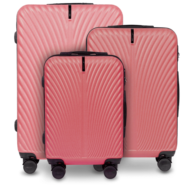 W WINGS Juego de 3 maletas o maleta de 14", 16", 18", 20", 24", 28" para viaje | ABS+ Rígido | Cerradura de combinación, mango telescópico, alta calidad, ruedas giratorias 360°