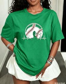Women T-Shirts - 綠色 - 查看 7