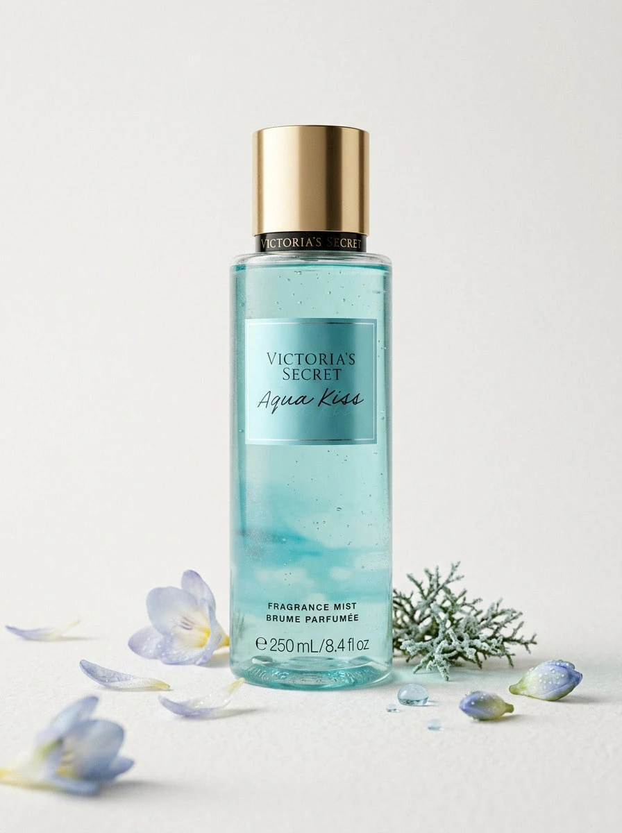 Victoria's Secret Aqua Kiss 女士香氛身体喷雾香水生日毕业派对旅行露营户外学校校园旅行节日夏季秋季性感可爱礼物魅力氛围日常使用 - 水之吻 - 查看 1