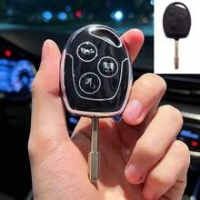 汽車鑰匙保護套 適用於 新世代 New Transit 直柄舊款 Mondeo 直柄鑰匙保護套 遙控鑰匙蓋 汽車鑰匙 FOB，TPU 鑰匙殼 送禮給伴侶、母親、父親、朋友 - 單殼 - 查看 1
