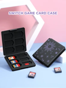 Ayotu 適用於 2025 新款 Switch2 線性太陽與星星圖案遊戲主機外殼與配件，適合 Switch2 7.9 吋保護殼。套裝包含保護殼、收納袋、底座外殼、主機防塵罩、遊戲卡收納盒、Joy-Con 控制器保護套以及其他多種風格配件可供選擇，是返校禮物、生日禮物與遊戲愛好者的理想選擇 - 查看 16