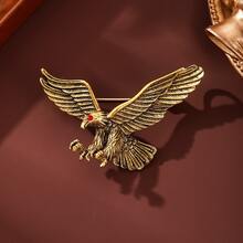 1pc Bold Eagle Brooch, Unisex High-End Fashion Pin, Personalized Versatile Clothing Accessory - Eagle Brooch - View 4