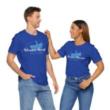 Women's Casual Cotton Round Neck Short Sleeve T-Shirt With Unique Werner Herzog Pictures Design, Regular Length Tee With Slight Stretch Fabric - 藍色 - 查看 4