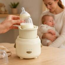 Electric Baby Milk Frother, 3-Speed Adjustable, 360° Dual-Direction Stirring, Fits Multiple Bottles, Type-C Rechargeable, Hands-Free Milk Powder Mixer - White - View 2