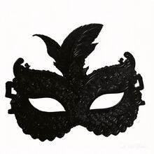 Women's Half Face Sexy Halloween Mask, Perfect Accessory For Masquerade, Party, Cosplay And Photo Shoot, Great Choice For Women's Evening Party Decor - Black - View 2