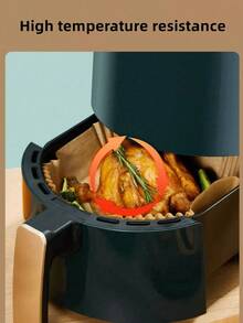 100/50/1pc Air Fryer Paper Oven Liner, Heat-Resistant Square Silicone Baking Paper, For Home Use - Multicolor - View 7