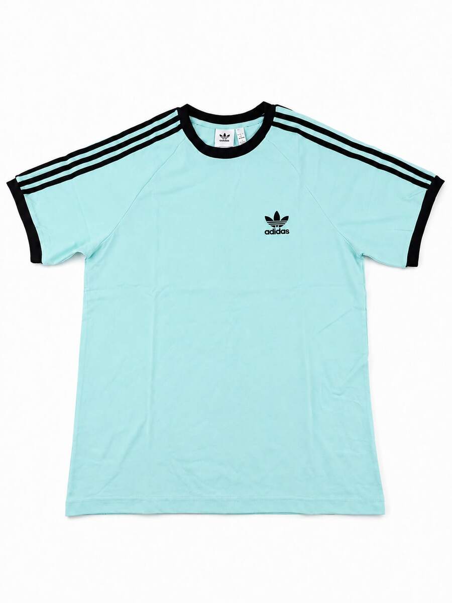 adidas originals adicolor 系列 Logo標誌條紋圓領套頭短袖T卹