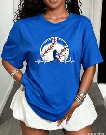 Women T-Shirts - 藍色 - 查看 8