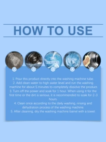 Washing Machine Cleaning Tablets And Powder Set, Daily Cleaning For Drum Washing Machine Tub, Stain Removal, Descaling, Odor Elimination, Fresh Care Agent - Solid State - View 3
