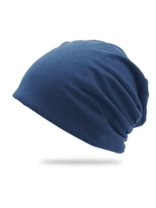 1pc Lightweight Breathable All-Season Knit Hat, Suitable For Sleeping, Chemotherapy, Running, Cycling, Hiking, Fishing And Other Sports - Multicolor - View 4
