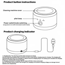 Portable Denture Cleaner, Multi-Function Cleaning Machine, 3-Level Timer Cleaning (3/5/10 Minutes), 360° 3D Decontamination, USB Charging (500mAh Lithium Battery), Suitable For Glasses/Dentures/Jewelry - White - View 12