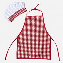 2pcs Newborn Photography Props, Includes Apron And Chef Hat, Kitchen Cooking Theme Photo Props For Baby Boys And Girls, Plaid Pattern Chef Outfit, Milestone Commemoration, Baby Party Gift - Multicolor - View 12