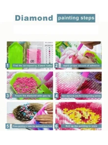 New 5D DIY Diamond Painting Kit - Christmas Deer, Round Diamond Frameless Mosaic Artwork, Creative Handmade Home & Office Decor, Christmas Gift - A - View 7