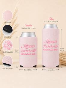Set Minuman Kaleng Pesta untuk Satu Orang yang Disesuaikan, Selongsong Gelas dengan Nama yang Dipersonalisasi, Hadiah untuk Pengiring Pengantin, Set Minuman untuk Perjalanan, Set Hadiah Kaleng Pernikahan yang Disesuaikan - MultiWarna - View 2