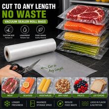 2 Packs Durable Vacuum Sealer Bags, Tear-Resistant, Ideal For Freshness & Low-Temperature Cooking, Home Kitchen Essential - Multicolor - View 11