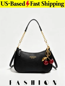 1 PC Women's Simple PU Shoulder Bag, Commuter Handbag, Perfect For Commuting, Dates, And Travel, Summer Style, Wallet, Fashion Handbag, Crossbody Bag - Black - View 2
