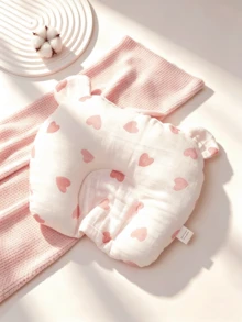 1pc Cute Printed Baby U-Shaped Lightweight Thin Small Pillow, Soft Comfortable Anti-Flat Head Neck Support Pillow, All Season - Multicolor - View 3