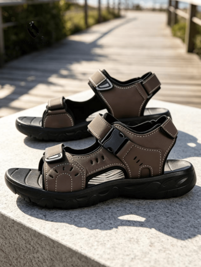 Sandal Pria Ukuran Besar 39-45 untuk Musim Panas, Sepatu Kasual Pria Nyaman untuk Aktivitas Luar Ruangan, Sandal Ringan Anti Selip, Sandal Pria Tahan Lama dan Bernapas, Sepatu Pria untuk Pemakaian Sehari-hari di Luar Ruangan.