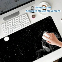 Anime Starry Sky Extra Large Mouse Pad, Gaming Desk Mat, Large Keyboard Pad, Washable, Rubber Non-Slip Base, Edged Design, Gift Mouse Pad, Desktop Protector, Study Desk Mat, Multiple Sizes Available, Computer Keyboard Pad, Laptop Pad - Anime Starry Night - View 4
