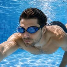Unisex High-Definition Wide-View Swimming Goggles, Soft Silicone Eye Seal, Adjustable Split Strap, Nose Clip And Earplugs Included, Multiple Colors Available, Swimming Training Gear - Black and White - View 7