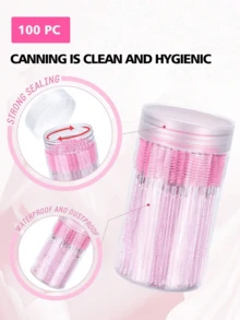 50/100pcs Eyelash Brushes, Suitable For Eyelash Extensions, Eyebrows And Makeup, Crystal Color, 7 Colors Available (Colorful) - Multicolor - View 3