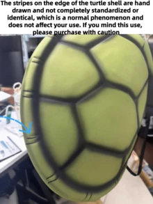 1pc Halloween Party Costume Prop EVA Turtle Shell Cosplay Prop Fake Turtle Shell - A - View 10