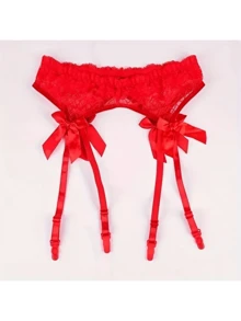 1 chiếc đai garter ren nơ mỏng gợi cảm, quyến rũ - Nhiều màu - Xem 6