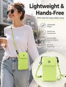 1pc Mini Square Messenger Bag, Portable Men's Shoulder Bag, Suitable For Sports, Lightweight Waterproof Wear-Resistant, Suitable For University Work Business Commute Office, Can Store Phone, Passport, Travel Storage, Business Trip And Daily Use - View 4