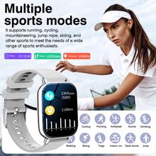 Smart Watch, Wireless Call/Dialing, Multi-Sport Modes, Unisex, Sports Watch, Customizable Wallpaper, Compatible With IPhone/Android - Multicolor - View 6