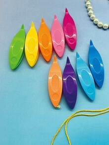 9pcs Colorful Phoenix Eye Shuttle Weaving Tools, Lightweight Non-Slip, Smooth Grip Durable, Practical DIY Lace Knitting Tools For Women. Can Make Headscarf Edging, Scarf Trim, Wedding Lace Accessories, Placemats And Robe Decoration, Colorful Knitting Craft Supplies - Phoenix Eye Shuttle - View 4