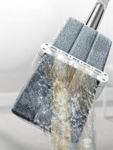 Hands-Free Flat Mop With Dual-Sided Squeegee And Water-Wringing System, Long Handle Extendable Floor Cleaning Mop, Dry And Wet Use Microfiber Mop Pad - Multiple Styles - View 10