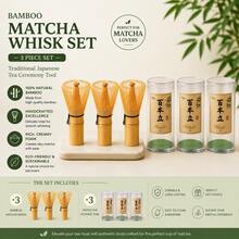 Bamboo Matcha Whisk With Protective Storage Tube, 100-Prong Handmade Japanese Chasen, Traditional Matcha Tea Ceremony Tool - Multicolor - View 10