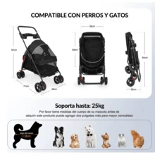 Pet Strollers - Black - View 4