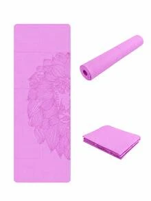 Portable Foldable Yoga Mat, Non-Slip Fitness Exercise Mat, Thickened Shock-Absorbing Sound-Insulating Training Mat, Easy To Clean Waterproof Sweat-Resistant Stain-Resistant, Home Pilates Mat, Stretching Mat, Travel Storage Yoga Mat, Lightweight Foldable Portable, Suitable For Yoga, Gym, Gymnastics, Jump Rope, Home Workout Training, Unisex - Multicolor - View 7