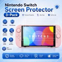 Protetor de Tela de Vidro Temperado com Cobertura Total para Console Switch/Switch OLED/New Switch 2(2025)/Switch Lite, Anti-Arranhões e Anti-Queda - Visão 22