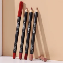 beauty glazed Set 2pcs Lip Gloss & Lip Liner - Formula Riasan Bibir Gradien untuk Bibir Penuh, Lip Gloss Mengkilap Seperti Kaca untuk Efek Bervolume, Kombinasi Bibir Populer untuk Tampilan Sehari-hari dan Pesta - B330#A1+B129#107 - View 7