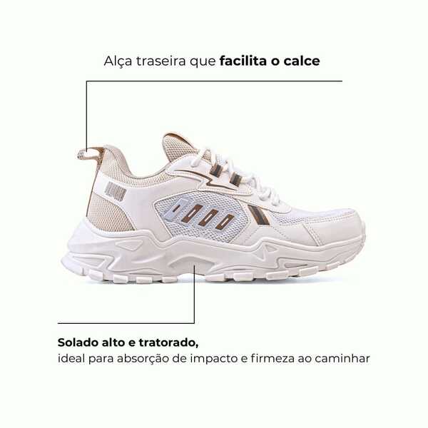 Tênis Feminino Ohio Academia Caminhada Confortável