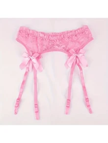 1 chiếc đai garter ren nơ mỏng gợi cảm, quyến rũ - Nhiều màu - Xem 9
