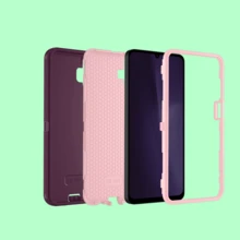 Anti-Drop Anti-Shock Anti-Wear Full Body Protection Phone Case, Durable And Sturdy, 3-In-1 Protective Case Compatible With Iphone, Galaxy And Other Phones - Wine Pink - View 80