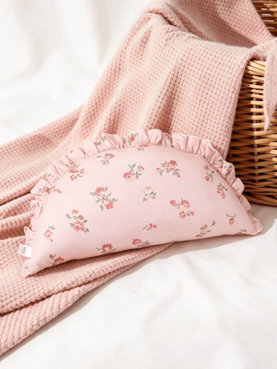 1 buah Bantal Bayi Berumbai Lucu, Bantal Penyangga Leher Anti-Kepala Datar yang Lembut dan Nyaman, Bantal Anak untuk Semua Musim