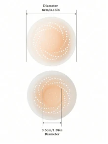 Breathable Waterproof Adhesive Nipple Covers, Reusable Invisible Ultra-Thin Breast Pads, Seamless Coverage For Backless Strapless Dresses - Multicolor - View 5