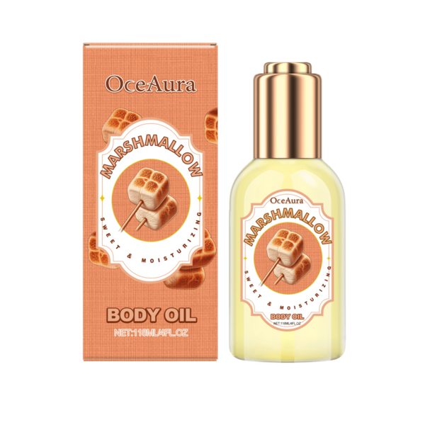 Aceite Hidratante Corporal con Aroma a Malvavisco OceAura, Cuidado Suave para Piel Seca U12C