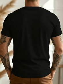CURLUPANDDIEHeartTreeHardcoreMetalcoreBandPrinted,ElegantUnisexSlightlySoftTopforMen,Graphic,Stretchy,Comfortable,Fashion,Versatile,DesignerClothing - 黑色 - 查看 4