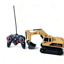 Remote Control Excavator Toy With Dump Truck Loading, Rotating Function, Battery Operated, Boys Remote Control Toy With Lights And Sound Effects, High-Quality Construction Vehicle Toy Gift, Suitable For Children 6 Years And Older - Multicolor - View 14