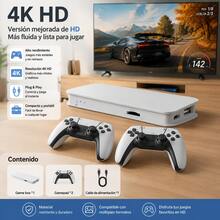 4K Gaming Console, Portable Video Game Console, 23 Classic Emulators, 20,000+ Built-In Games, Mini HD USB Video Game Console For TV - White - View 2