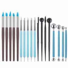 18/13/9/4Pcs Clay Sculpting Tools Set Double Ended Ball Stylus Silicone Tips,Pointed Tips Stainless Steel For Pottery Cake Decorating - Multicolor - View 13