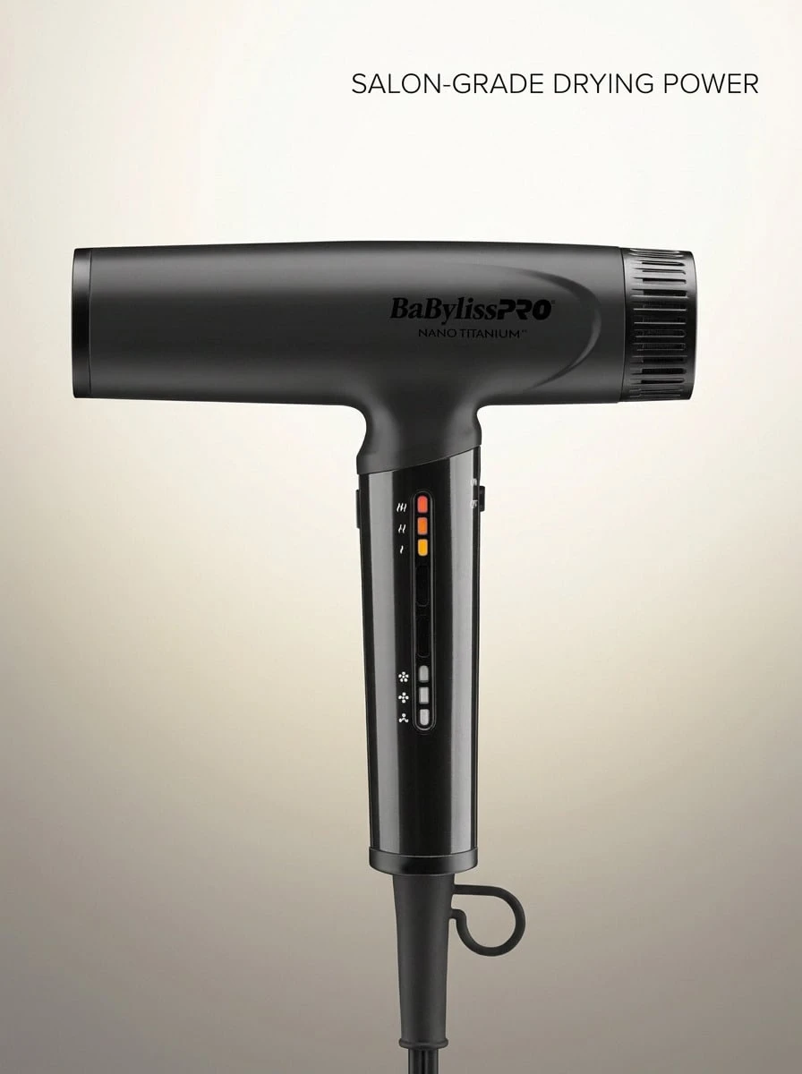 babyliss 纳米钛光离子吹风机 黑色 1 支 - 黑色 - 查看 1
