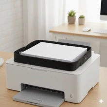 Bandeja Porta Papel A4 Couro Organizador Mesa Escritório – Brilharte - Preto - Visão 5