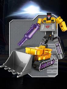 Destroyer 6-In-1 Transformable Construction Vehicle Set, Independent Vehicle Transformation And Free Combination Assembly, High-Quality Alloy + Durable ABS Material, Classic Construction Robot Design, Popular Hobby Collectible Holiday Gift For Teen Collectors - Multiple Styles Available (collect All 6 to Combine) - View 13